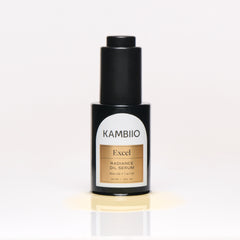Kambiio Skincare Best Face Oil with Virgin Marula seed oil, French Plum seed oil, Carrot seed oil. Radiance Face Oil. Hyperpigmentation, sensitive skin, dry, dull skincare. Clean beauty, green beauty brand, Cruelty-free skincare, Microbiome friendly skincare with African Botanics. BIPOC-founded, Canadian Skincare