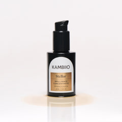 Stellar Brilliance Concentrate with African botanics, Renewing Hydration and Moisture, made with Hibiscus extract, Licorice Extract for hyperpigmentation, acne, dry, dull skin, sensitive skin. Active botanicals essence, Vitamin-rich, Antioxidant serum, High performance and effective skincare, cruelty-free skincare, clean beauty, green beauty, BIPOC-founded brand, Canadian skincare